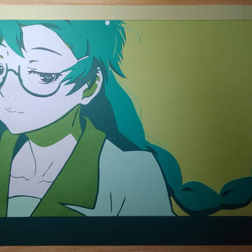 切り絵　羽川翼　完成(三度目の正直)