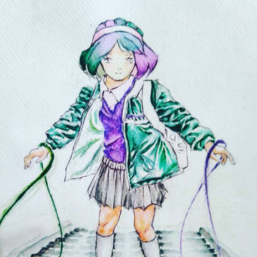 紫と緑