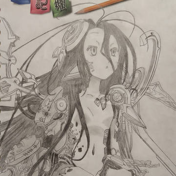 遊戲人生零 休比 仿畫