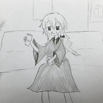 霧雨老婆とカップジュース
