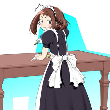 メイド服麗日さん2