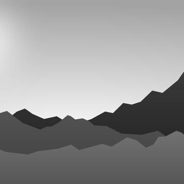 山と太陽