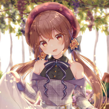葡萄と少女🍇