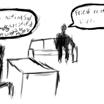 ape given a pen
