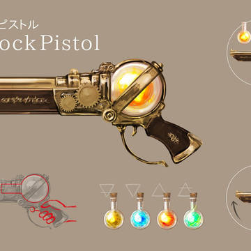 フラスコロックピストル