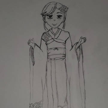 I tried drawing for first time