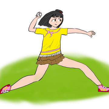 投球する育さん