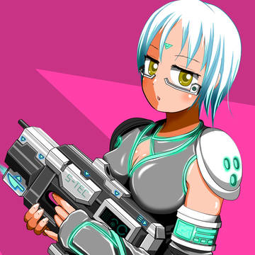 女の子と武器