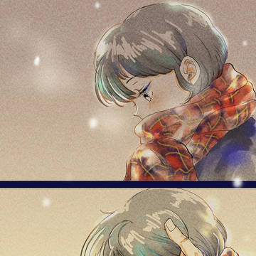 クリスマスの待ち合わせ(イラスト+SS)