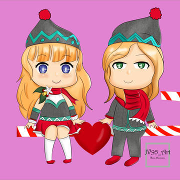Chibi Odette and Lancelot MLBB