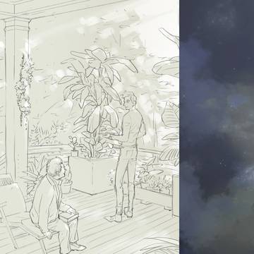 週末はコテージで