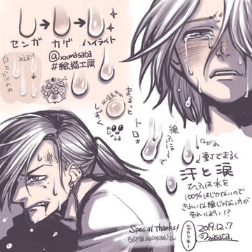 汗と涙の描きかた