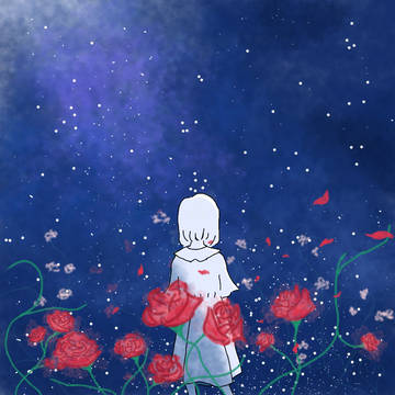 星空のもと