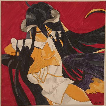 Overlord Albedo on Canvas