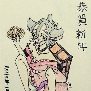 2020年 年賀絵 鼠小僧