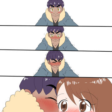 恥ずかしすぎてほっぺにしかキスできなければいいのに
