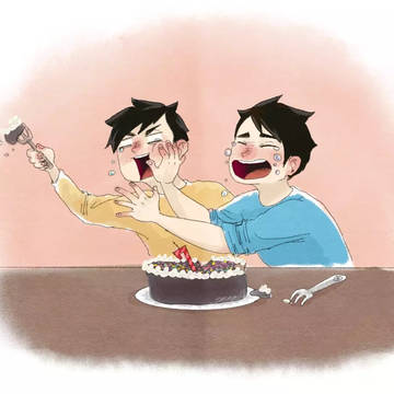 宮兄弟 生日蛋糕