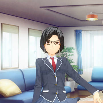 制服にベージュのタイツ