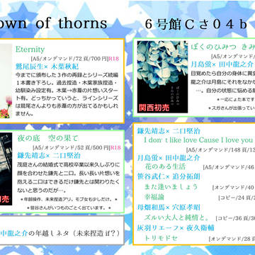 COMIC CITY大阪119（大阪インテ）のお品書きです。