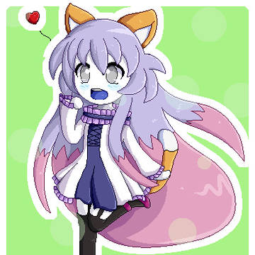 Pixel art Neko Maid Ami
