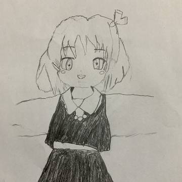 zun絵で描こうとしたルーミア