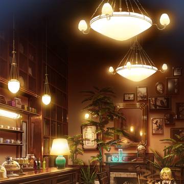 アンティークな雰囲気のカフェバー