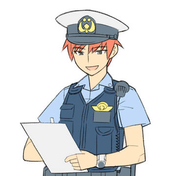 交番勤務時のアキラ