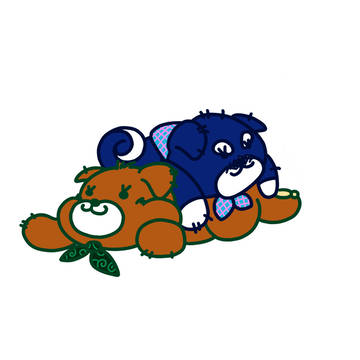 2匹の犬