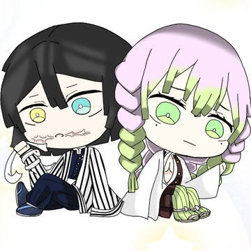 【鬼滅の刃】伊黒さんと蜜璃ちゃん