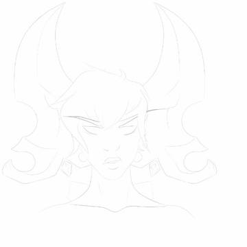 Demon hunter. Quick Line work.