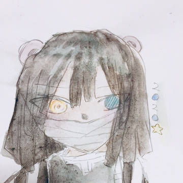 おばむい( ¨̮ )💕のつもりはないよ。水彩～🎨