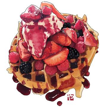 Very Berry Waffle