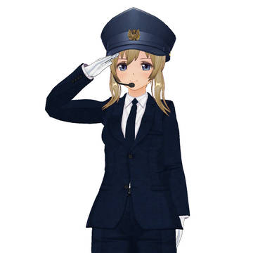 佐古よしのさん(乗務員ver.)