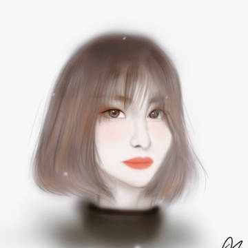 Twice-momo with blonde hair