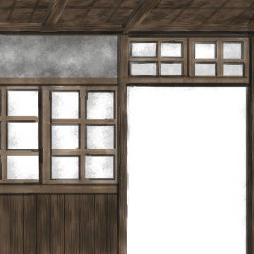 【背景素材】ホラー用背景　廃校舎の教室