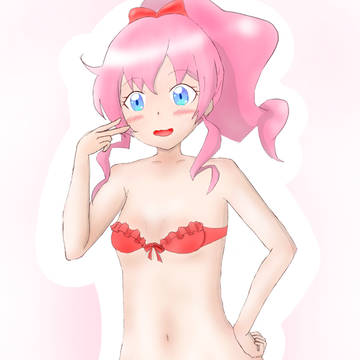 こんな格好の撮影だとは聞かされてなかった山みらい