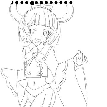 ビカラさん線画リハビリ練習生存報告