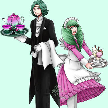 Butler!Seteth and Maid!Flayn