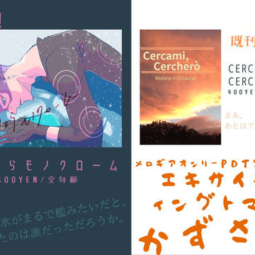 【1/19Pdt2】さよならモノクローム【お品書き・サンプル】
