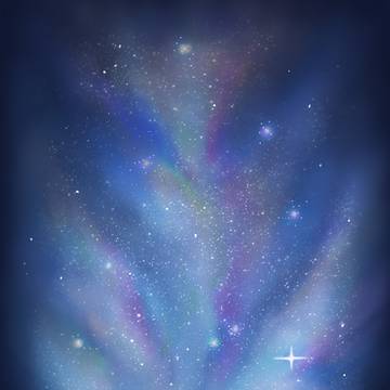 神が生まれる星空