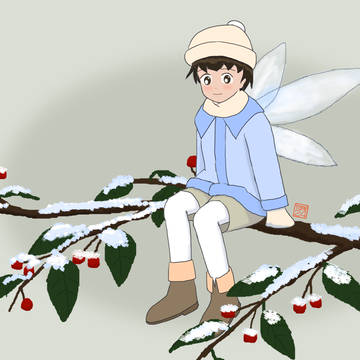 冬の少年