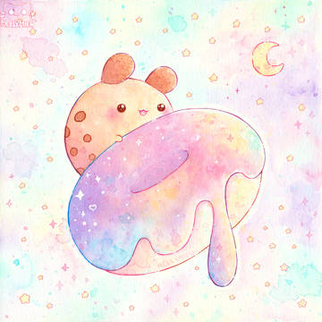 Pastel Galaxy Donut