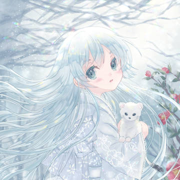 雪女とオコジョさん。