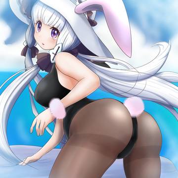 アズレンのイラストリアスバニーガールコス