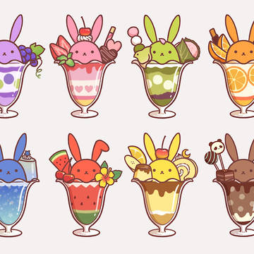 ツキウサパフェ