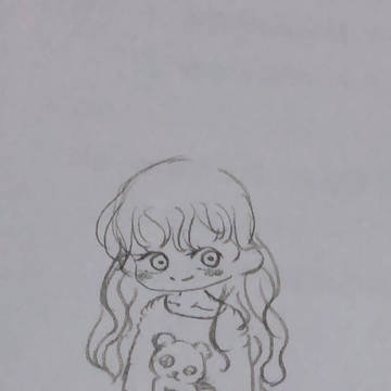 幽霊屋敷の写真の子
