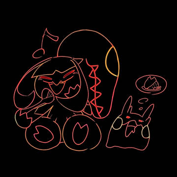 クチート/ヌメラ ネオン風差分