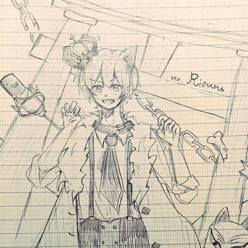 歌い手落描き