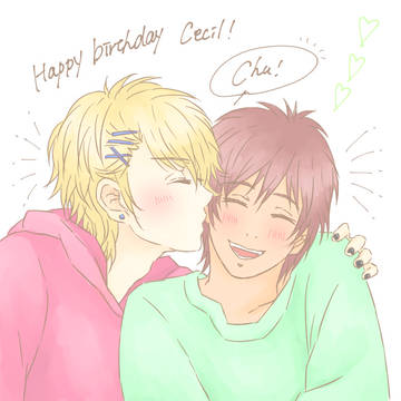 [過去絵]「誕生日おめでとうのキス～！」