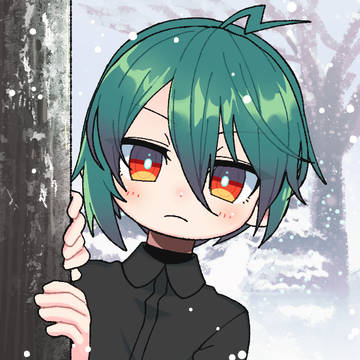 うちの子たちを「あの子がこっちを見ている」でつくってみた